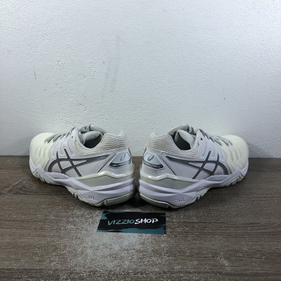 Asics GEL-Resolution 7 White Tennis Shoes Women's 8.5 E751Y - Picture 4 of 8